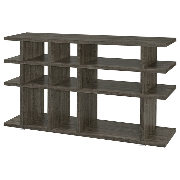 Coaster Santos 3-tier Bookcase Weathered Grey Default Title