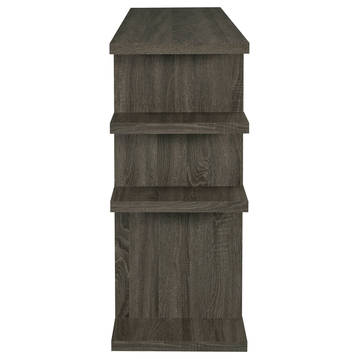 Coaster Santos 3-tier Bookcase Weathered Grey Default Title