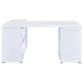 Coaster Yvette L-shape Office Desk White Default Title