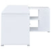 Coaster Yvette L-shape Office Desk White Default Title