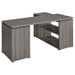 Coaster Yvette L-shape Office Desk Weathered Grey Default Title