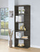 Coaster Harrison 5-tier Bookcase Weathered Grey Default Title