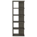 Coaster Harrison 5-tier Bookcase Weathered Grey Default Title