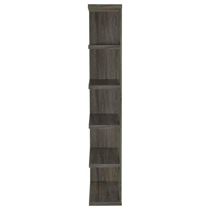 Coaster Harrison 5-tier Bookcase Weathered Grey Default Title