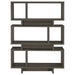 Coaster Reid 3-tier Geometric Bookcase Weathered Grey Default Title