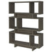 Coaster Reid 3-tier Geometric Bookcase Weathered Grey Default Title