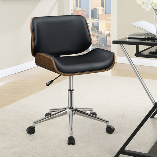 Coaster Addington Adjustable Height Office Chair Black and Chrome Default Title