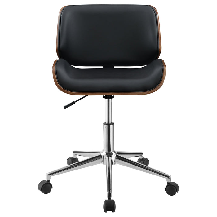 Coaster Addington Adjustable Height Office Chair Black and Chrome Default Title