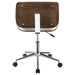 Coaster Addington Adjustable Height Office Chair Ecru and Chrome Default Title