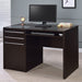 Coaster Halston Rectangular Connect-it Office Desk Cappuccino Default Title