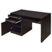 Coaster Halston Rectangular Connect-it Office Desk Cappuccino Default Title