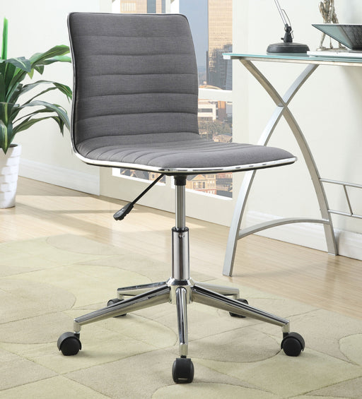 Coaster Chryses Adjustable Height Office Chair Grey and Chrome Default Title