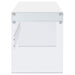 Coaster Dobrev 2-drawer Writing Desk Glossy White and Clear Default Title