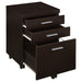 Coaster Skylar 3-drawer Mobile File Cabinet Cappuccino Default Title