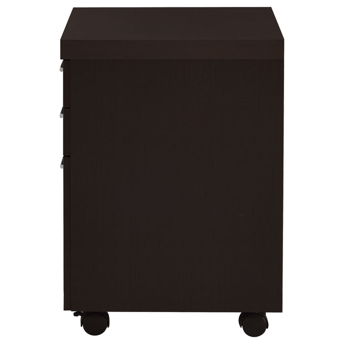 Coaster Skylar 3-drawer Mobile File Cabinet Cappuccino Default Title