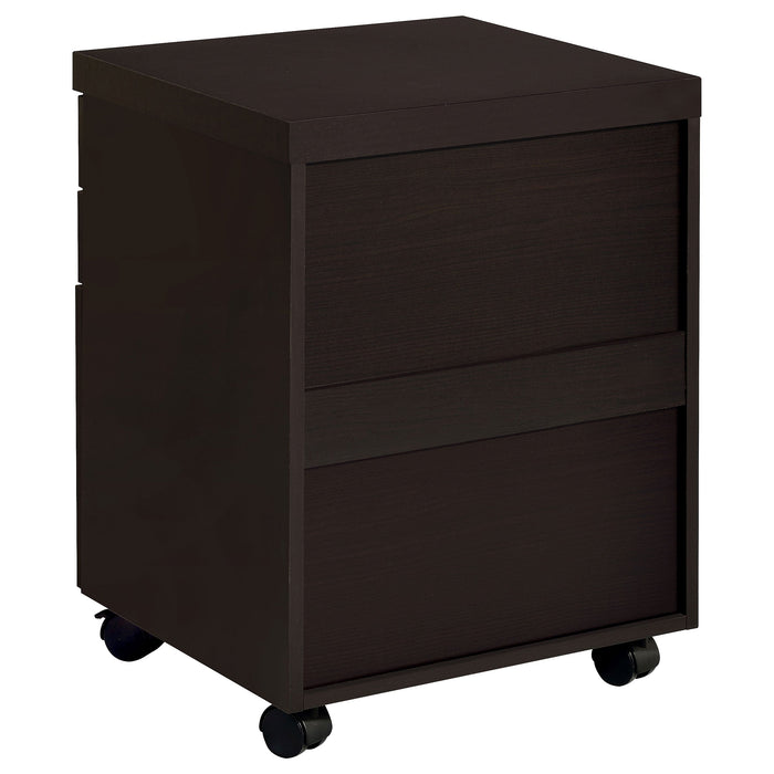 Coaster Skylar 3-drawer Mobile File Cabinet Cappuccino Default Title