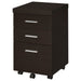 Coaster Skeena 3-drawer Mobile Storage Cabinet Cappuccino Default Title