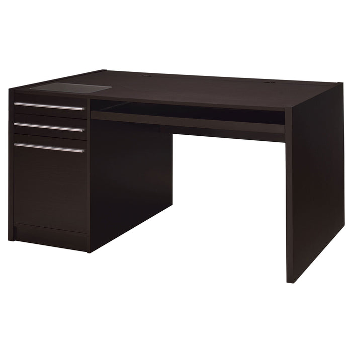 Coaster Halston 3-drawer Connect-it Office Desk Cappuccino Default Title