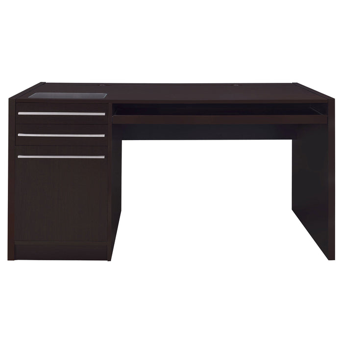 Coaster Halston 3-drawer Connect-it Office Desk Cappuccino Default Title