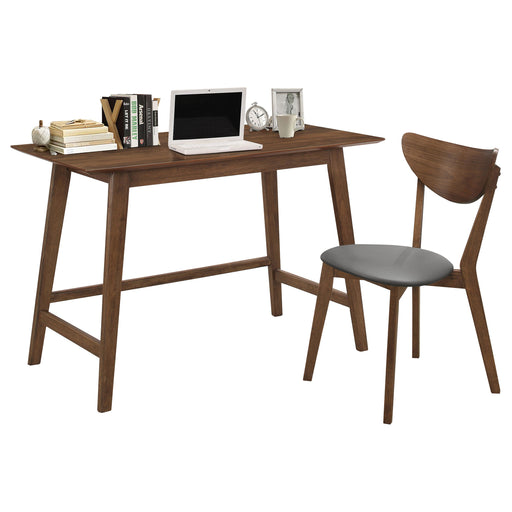 Coaster Karri 2-piece Writing Desk Set Walnut Default Title