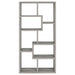 Coaster Theo 10-shelf Bookcase Grey Driftwood Default Title