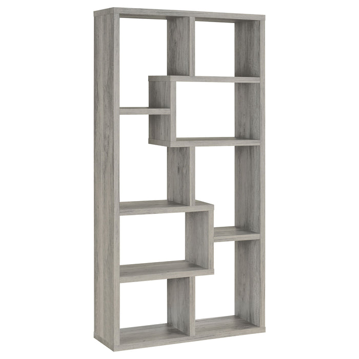 Coaster Theo 10-shelf Bookcase Grey Driftwood Default Title