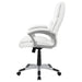 Coaster Kaffir Adjustable Height Office Chair White and Silver Default Title