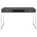 Coaster Wallice 2-drawer Writing Desk Weathered Grey and Chrome Default Title