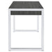 Coaster Wallice 2-drawer Writing Desk Weathered Grey and Chrome Default Title