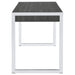 Coaster Wallice 2-drawer Writing Desk Weathered Grey and Chrome Default Title