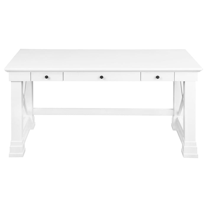 Johansson 3-drawer Writing Desk Antique White