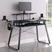 Coaster Alfie Gaming Desk with USB Ports Gunmetal