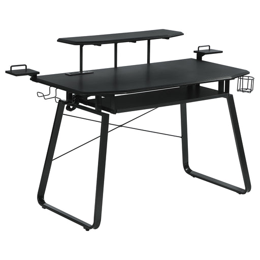 Alfie 59-inch Computer Gaming Desk with USB Ports Black