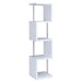 Coaster Baxter 4-shelf Bookcase White and Chrome Default Title