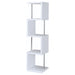 Coaster Baxter 4-shelf Bookcase White and Chrome Default Title