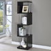 Coaster Baxter 4-shelf Bookcase Black and Chrome Default Title