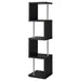 Coaster Baxter 4-shelf Bookcase Black and Chrome Default Title