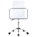 Coaster Amaturo Office Chair with Casters Clear and Chrome Default Title