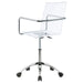 Coaster Amaturo Office Chair with Casters Clear and Chrome Default Title