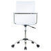 Coaster Amaturo Office Chair with Casters Clear and Chrome Default Title