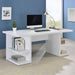 Coaster Alice Writing Desk White with Open Shelves