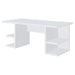 Coaster Alice Writing Desk White with Open Shelves