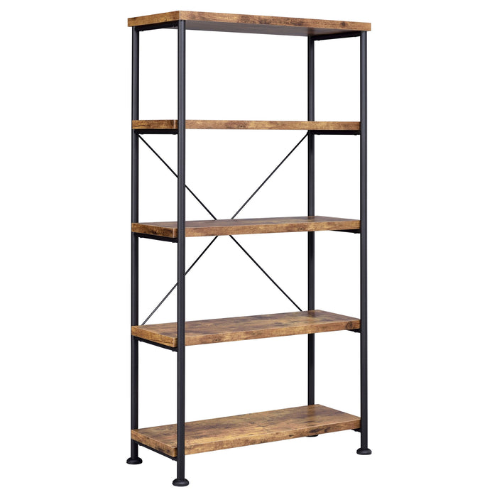 Coaster Analiese 4-shelf Bookcase Antique Nutmeg Default Title