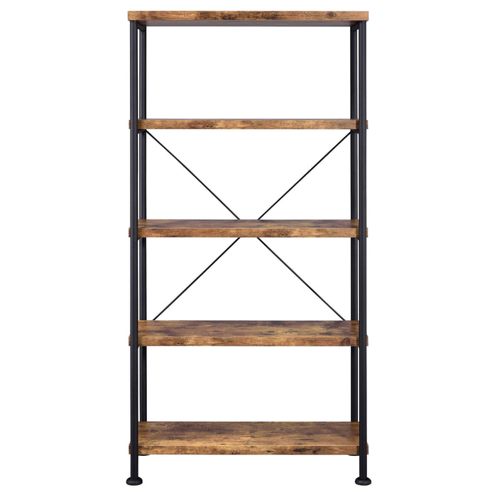 Coaster Analiese 4-shelf Bookcase Antique Nutmeg Default Title