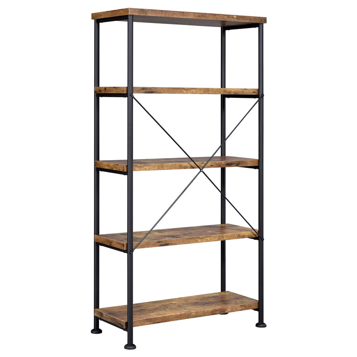 Coaster Analiese 4-shelf Bookcase Antique Nutmeg Default Title