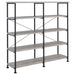 Coaster Analiese 4-shelf Open Bookcase Grey Driftwood Default Title