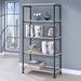 Coaster Analiese 4-shelf Bookcase Grey Driftwood Default Title