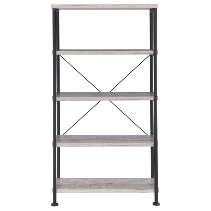 Coaster Analiese 4-shelf Bookcase Grey Driftwood Default Title