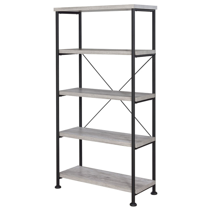 Coaster Analiese 4-shelf Bookcase Grey Driftwood Default Title