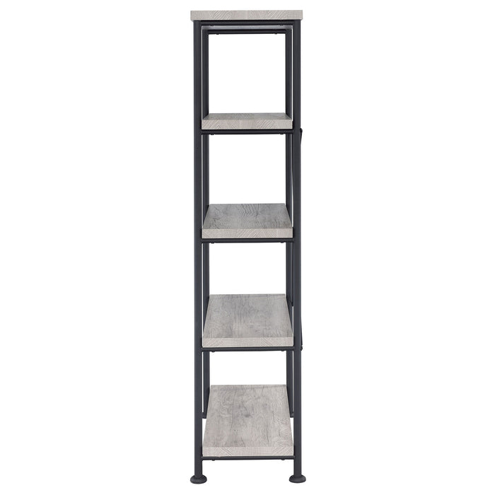 Coaster Analiese 4-shelf Bookcase Grey Driftwood Default Title